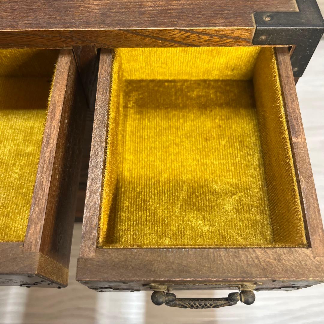 特大サイズ 和製アンティーク 木製和箪笥 小物入れ