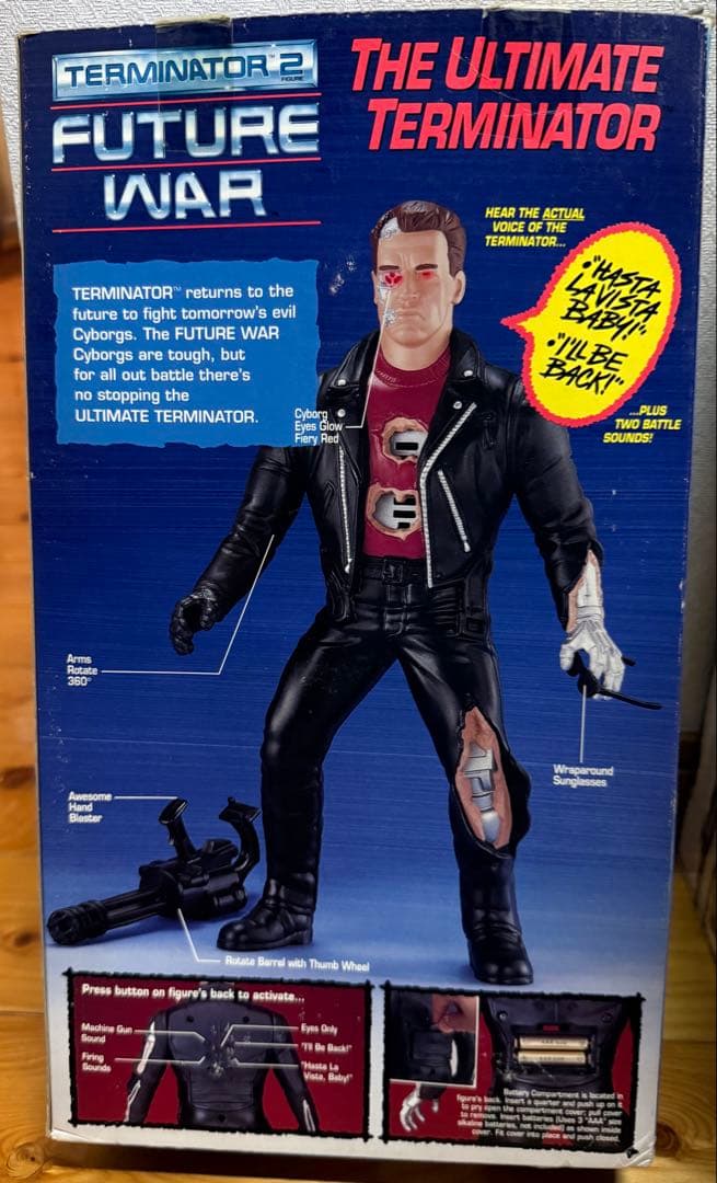 ケナー社製　当時物「ターミネーター2」 フィギュア　入手困難・箱絵柄違い