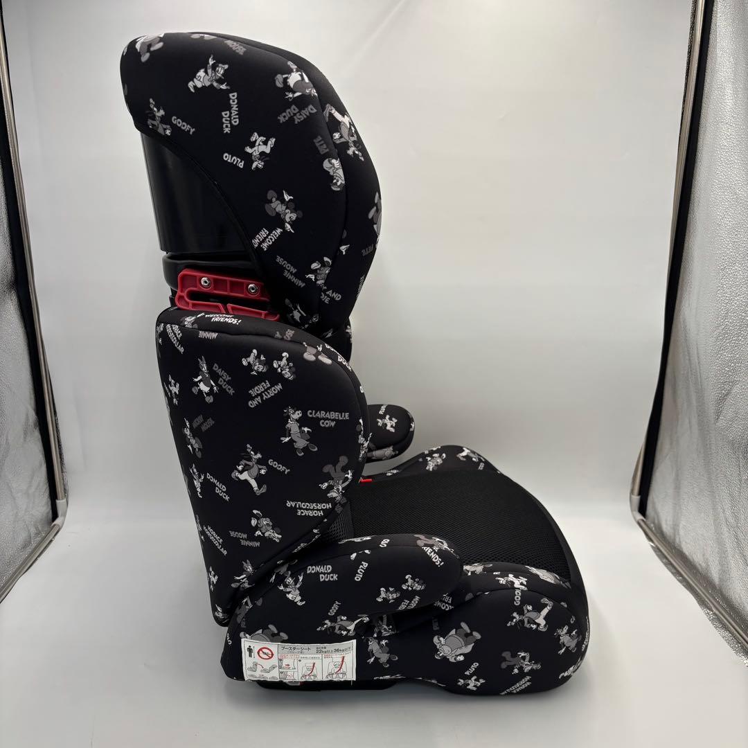 極美品　ハイバック　ディズニー　ジュニアシート　ミッキーマウス　ISOFIX