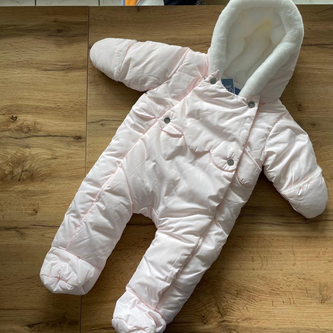 Jacadi ジャカディ　ジャンプスーツ　ダウン　コート　スカラップ　60 70