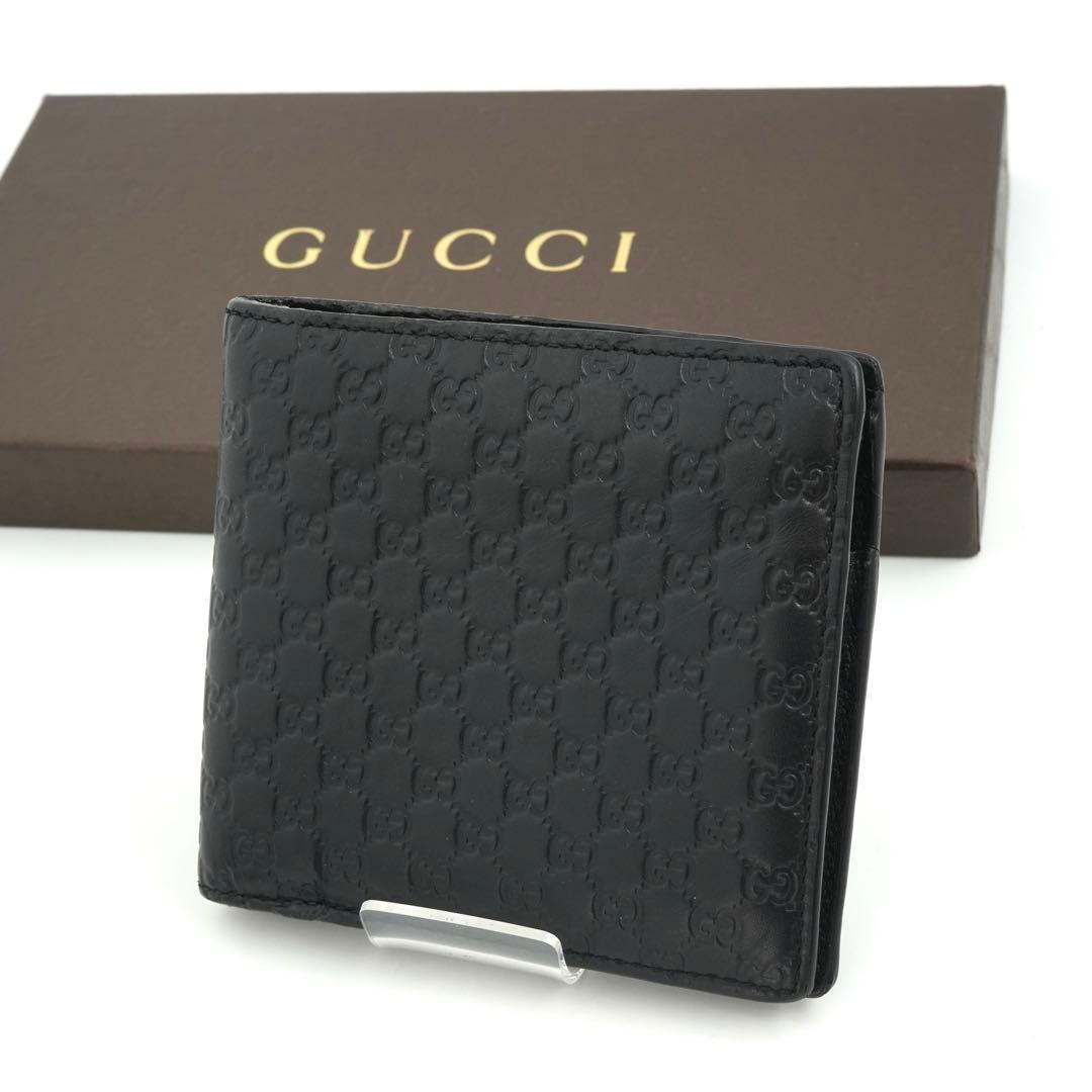 ✨新品未使用・箱保証書GUCCI ミニ財布マイクロGG インターロッキング