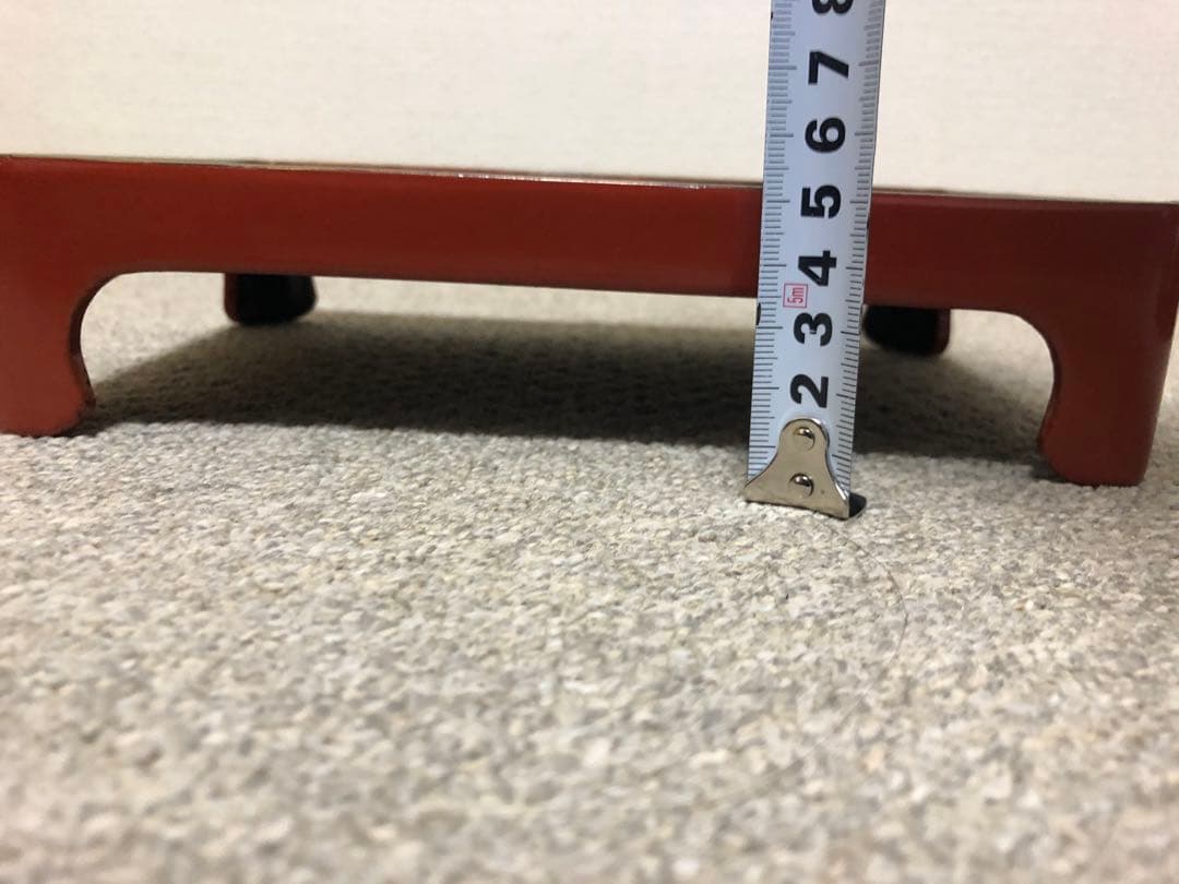 ミニお膳　アンティーク 10膳セット　木製収納箱付き　骨董品