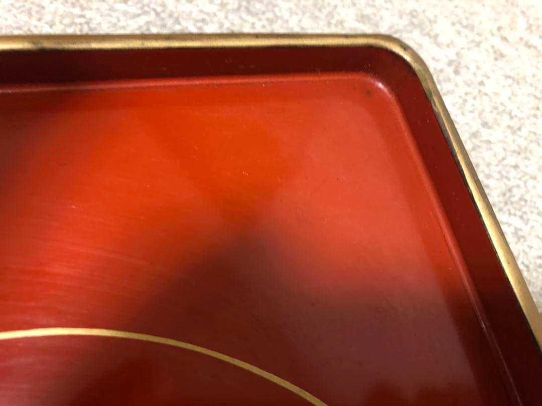 ミニお膳　アンティーク 10膳セット　木製収納箱付き　骨董品