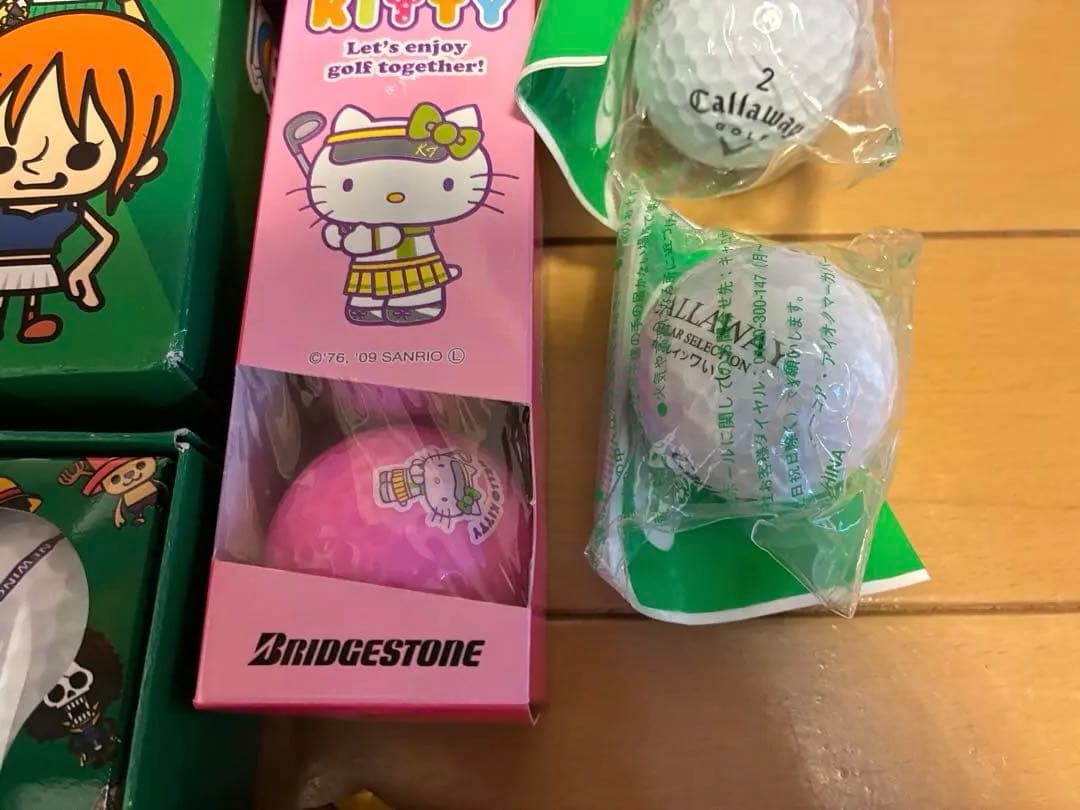 【新品】ワンピース・キティ・ディズニー キャラクターゴルフボール大量セット