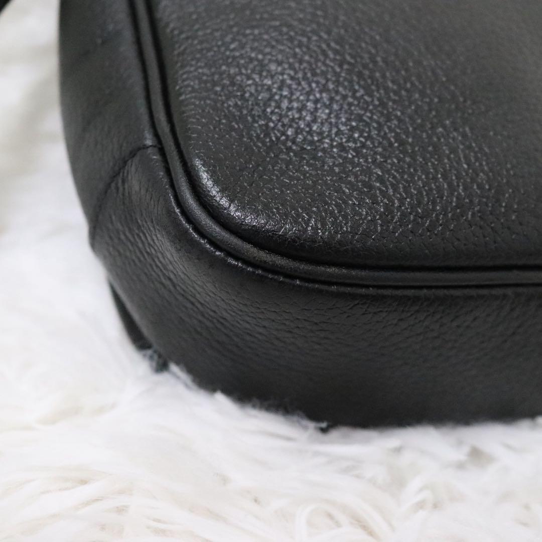 BURBERRY バーバリーズ ショルダーバッグ シボ革レザー ノバチェック黒