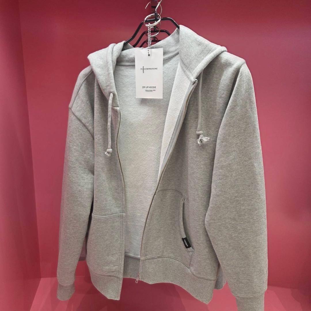 G-DRAGON ジヨン ジードラゴン韓国 popup限定 フーディ グレーL