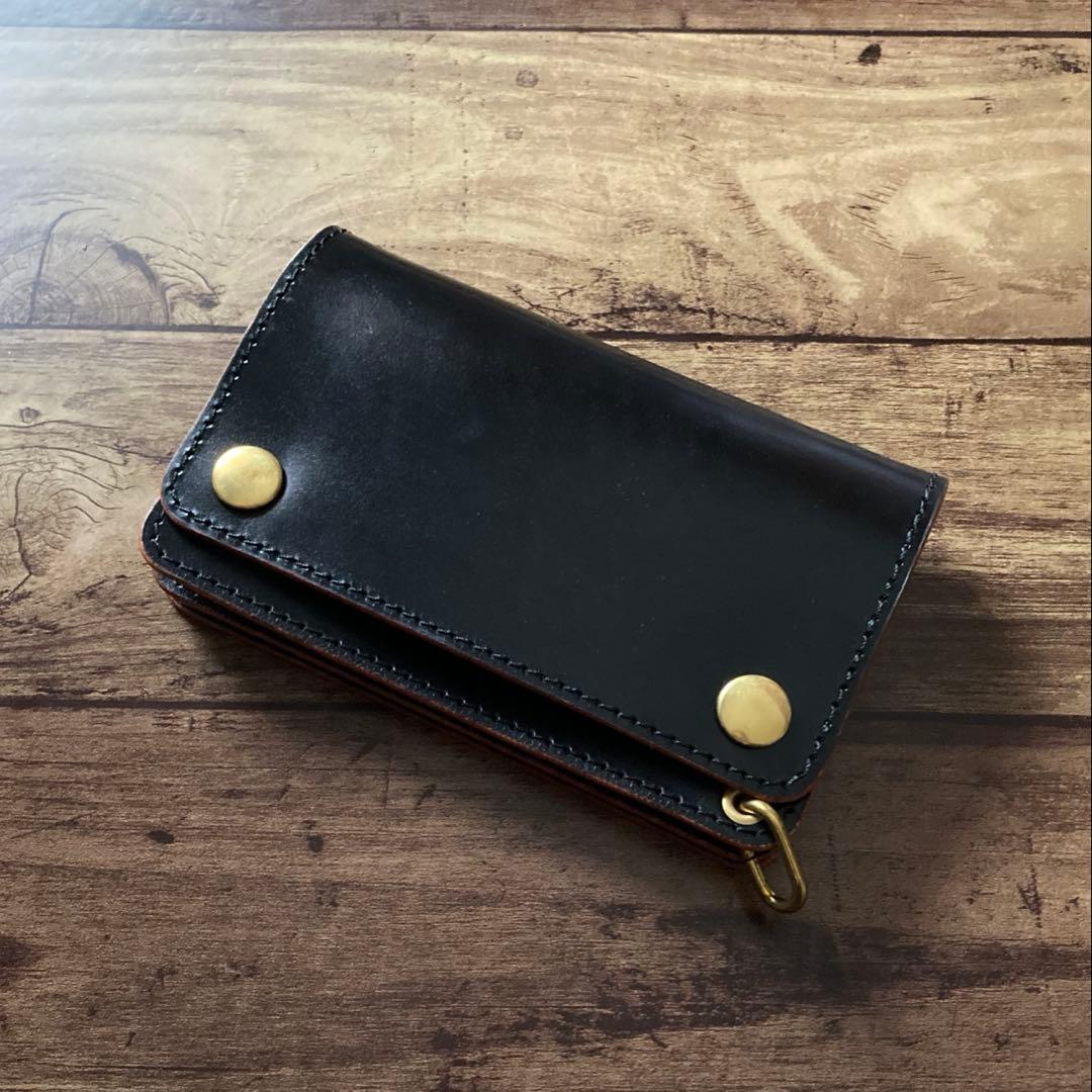 【とも】北米ステアハイド トラッカーウォレット150（ミドル）【オーダー】