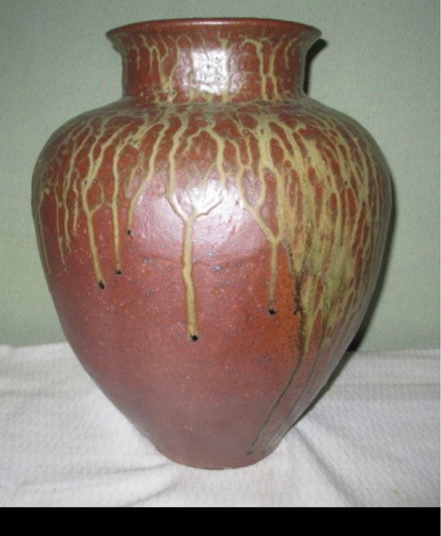 定価68万！澤田重治　壺　澤田重治　さわだしげじ　常滑焼　大壺　市指定無形文化財 定価68万！澤田重治 壺 澤田重治 さわだしげじ 常滑焼 大壺 市