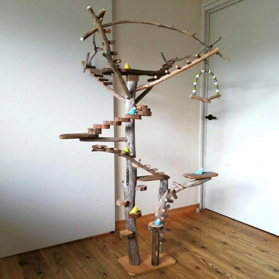 バードアスレチックジム大型 ㉝ 天然木 自然木 流木 止まり木 インコ