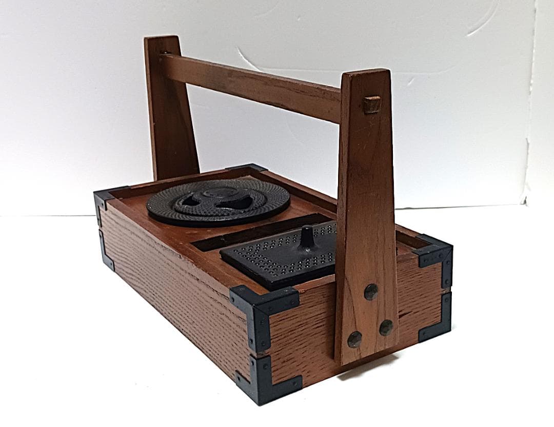 南部鉄器 岩鋳 煙草盆 灰皿 木製 木箱の通販はau PAY マーケット