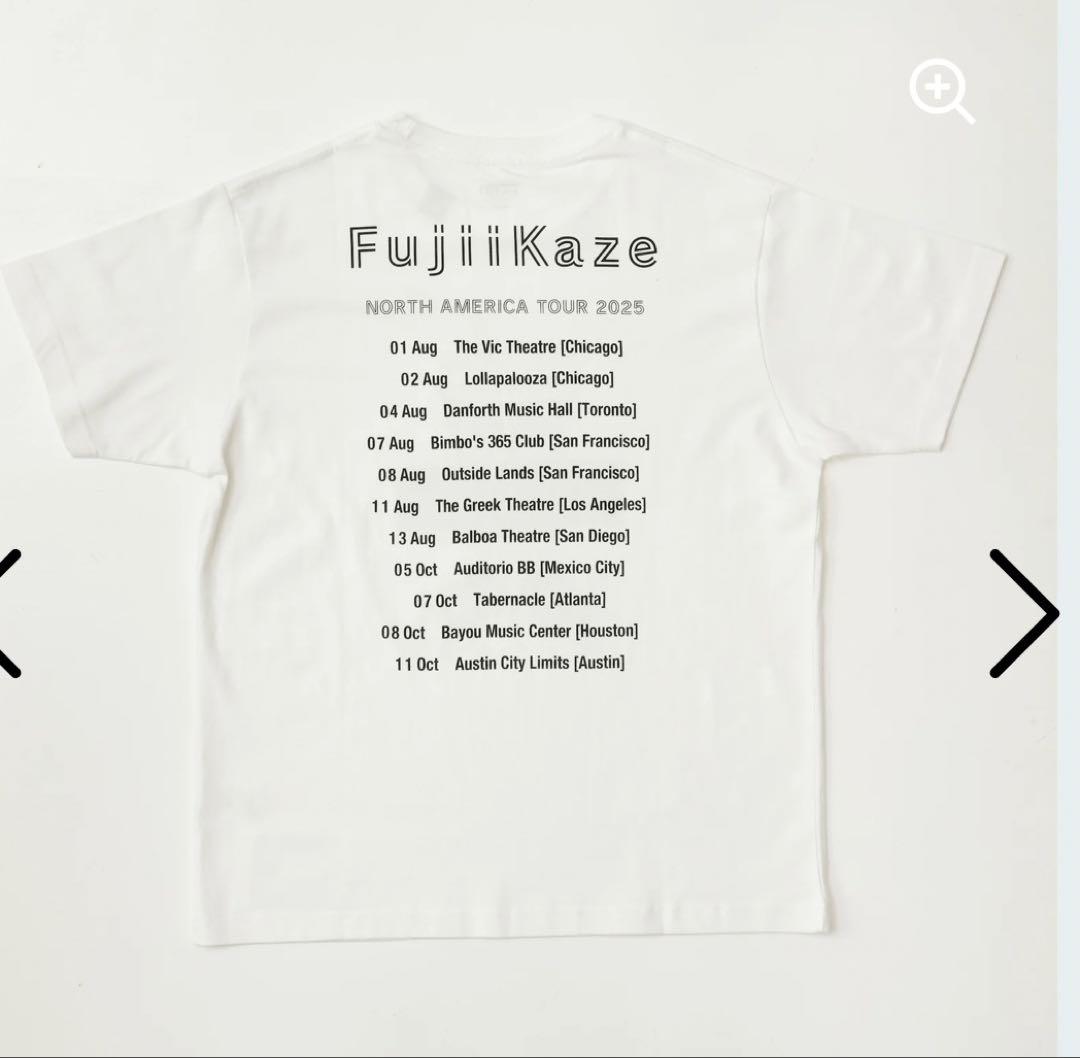 即購入⭕️藤井風 2025 ドリンクTシャツ Mサイズ 新品 未開封ホワイト