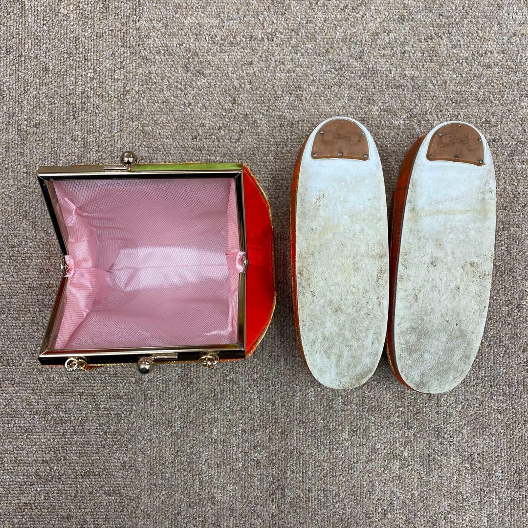 ゆう505agu13◎帯&帯揚げ帯締めしごき&草履バッグ◎