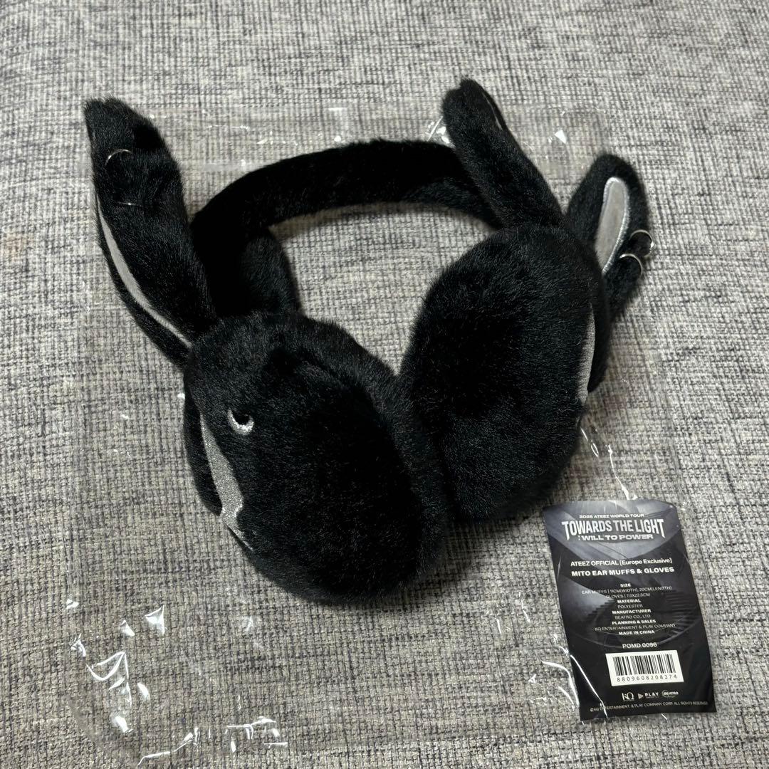 ATEEZ ヨーロッパ 限定 MD MITO イヤーマフ 耳あて 手袋セット①