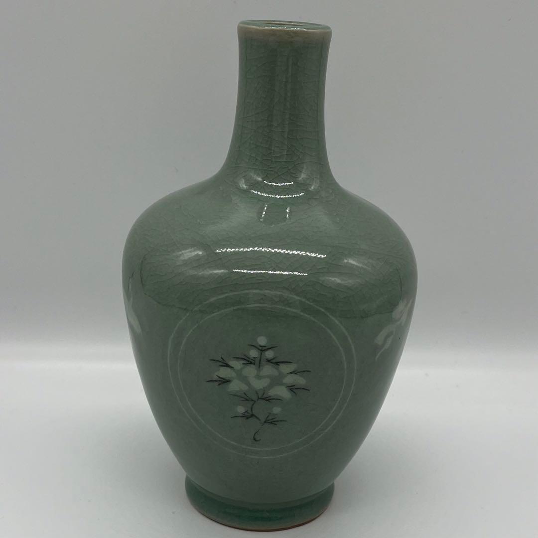 ☆ 象嵌ボトル(特選ブレンド) 高麗青磁雲鶴草華文様陶器ボトル / ニッカ