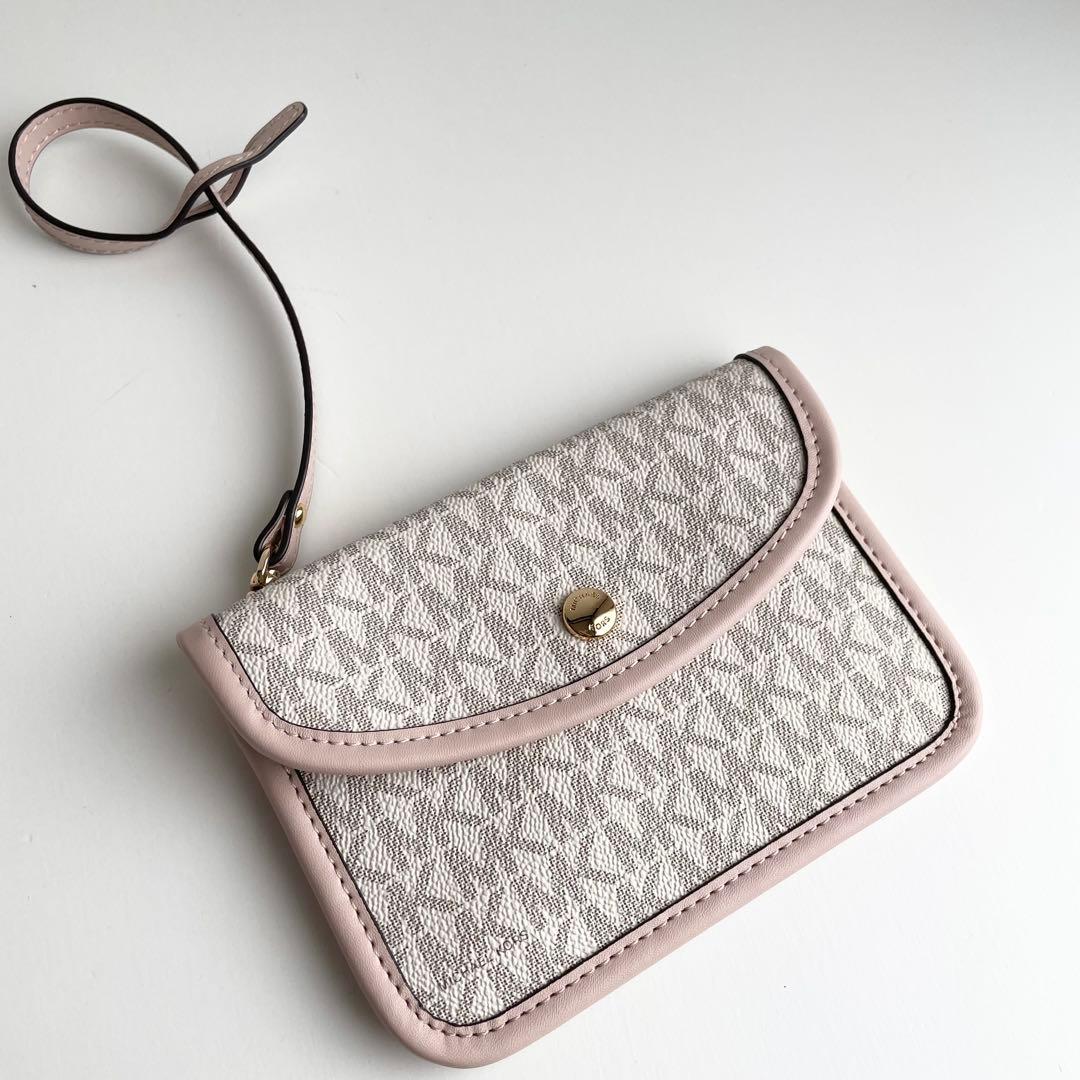 マイケルコース ハンドバッグ 2way ポーチ付き シグネチャー 白 新品保管