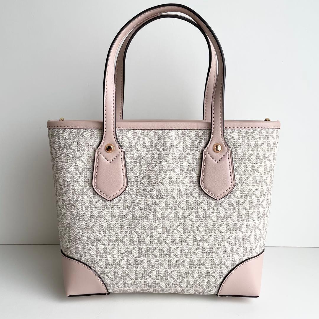 マイケルコース ハンドバッグ 2way ポーチ付き シグネチャー 白 新品保管