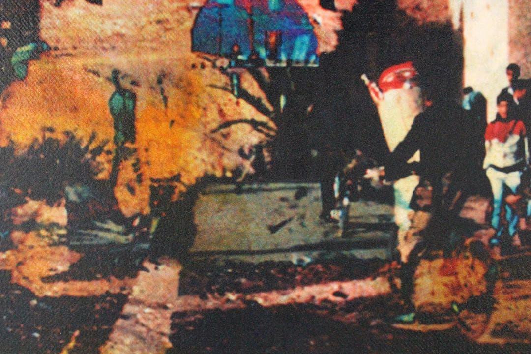 No4855 額装　奈須豊「モロッコの記憶 ”夜”」　サイン入　箱付　送料無料