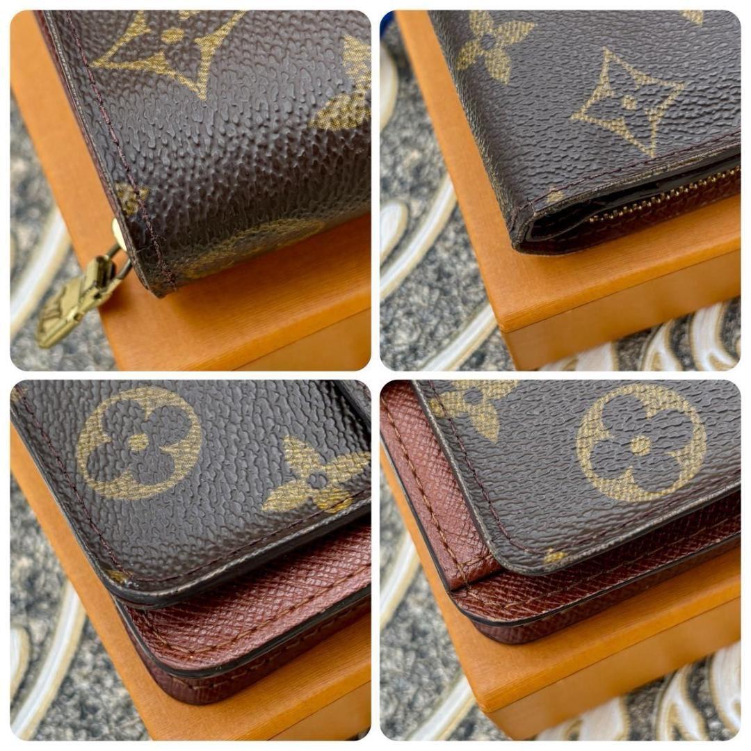 ルイヴィトン モノグラム コンパクトジップ 二つ折り財布 人気 定番