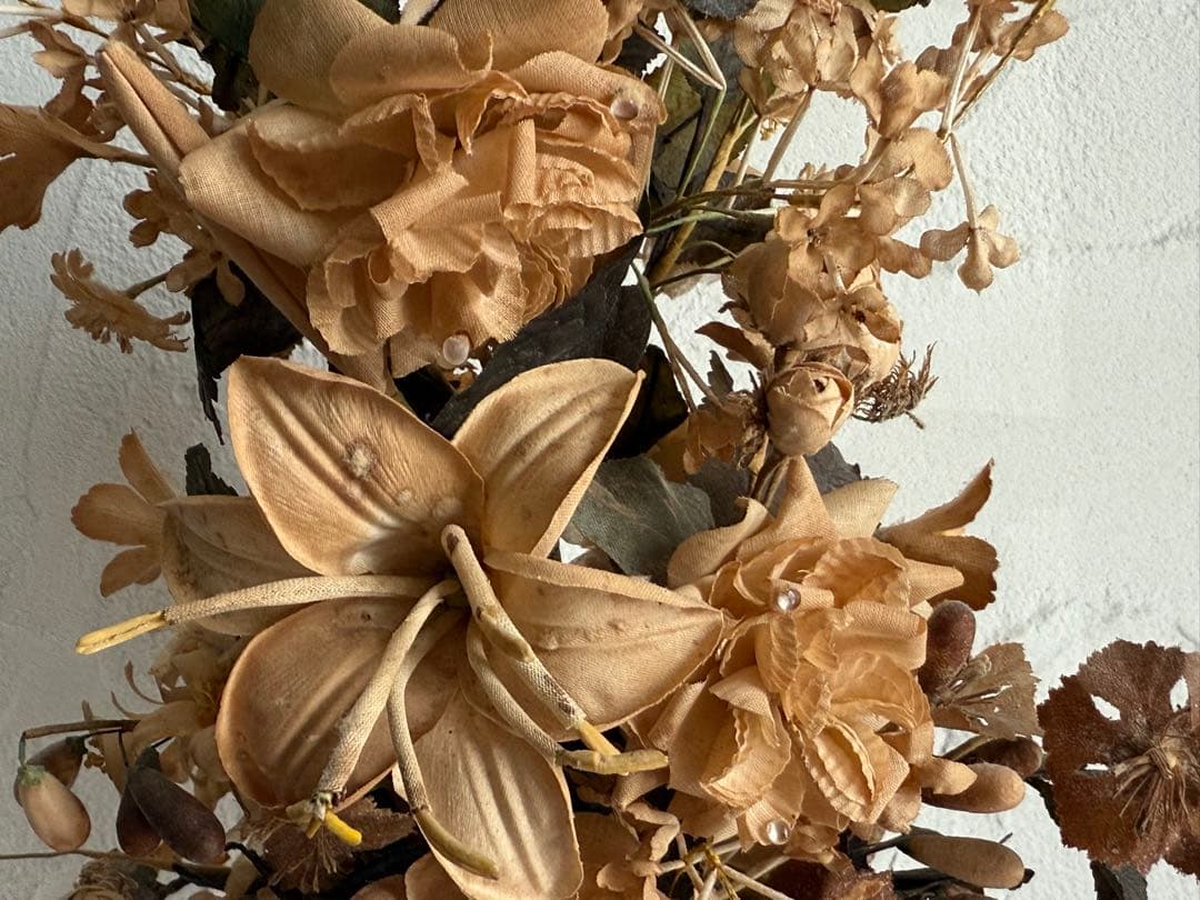 フランスアンティーク 布花 ブーケ