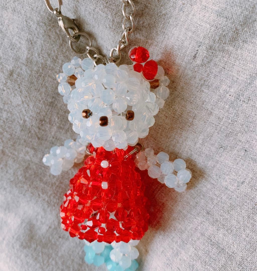 ファミリア ビーズ キーホルダー チャーム - メルカリ