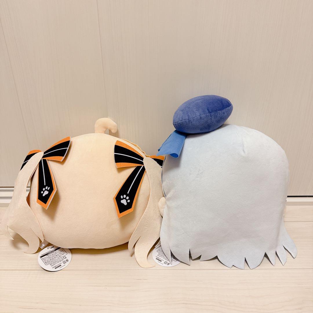 ウェザープラネット　BIGフェイスクッション　雨海ルカ　天晴ひなた　ぬいぐるみ