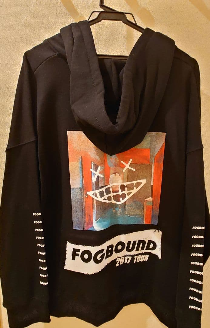 FOGBOUND 2017 TOUR Lサイズ ブラックジップフーディ