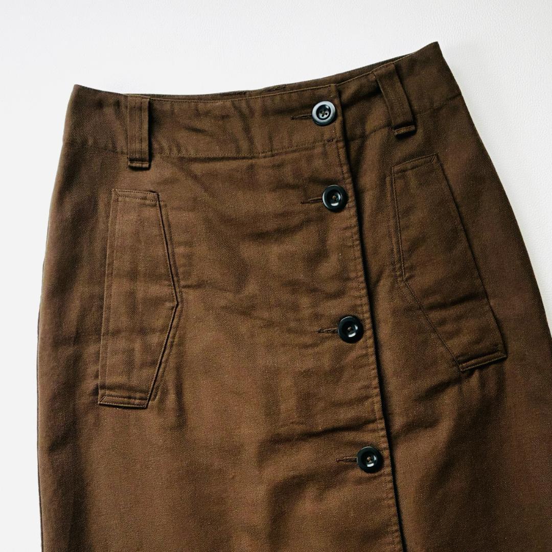 マーガレットハウエル MHL ワークウェア コットン ツイル スカート