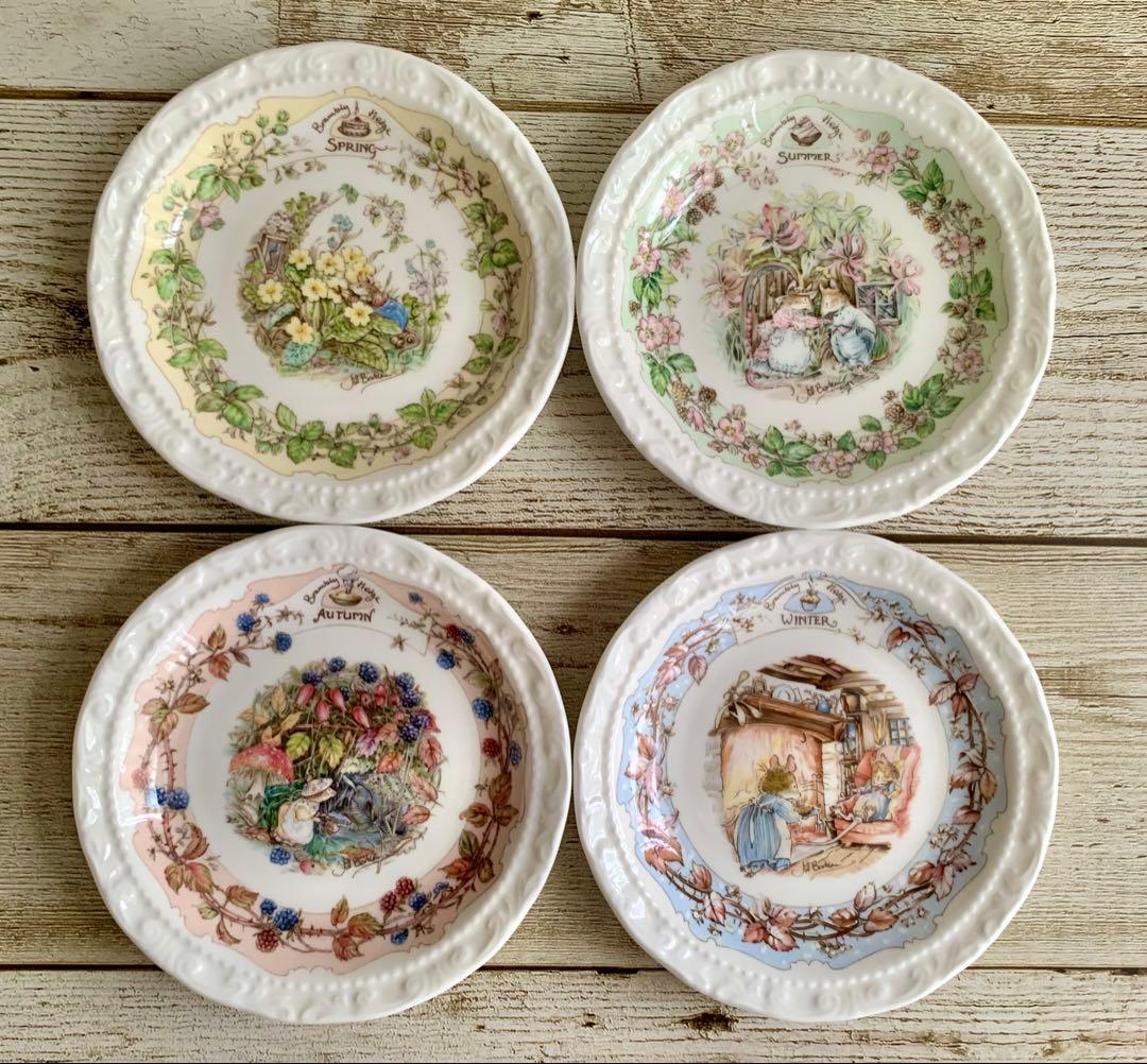 ロイヤルドルトン ブランブリーヘッジ 春夏秋冬 コースター 12cm