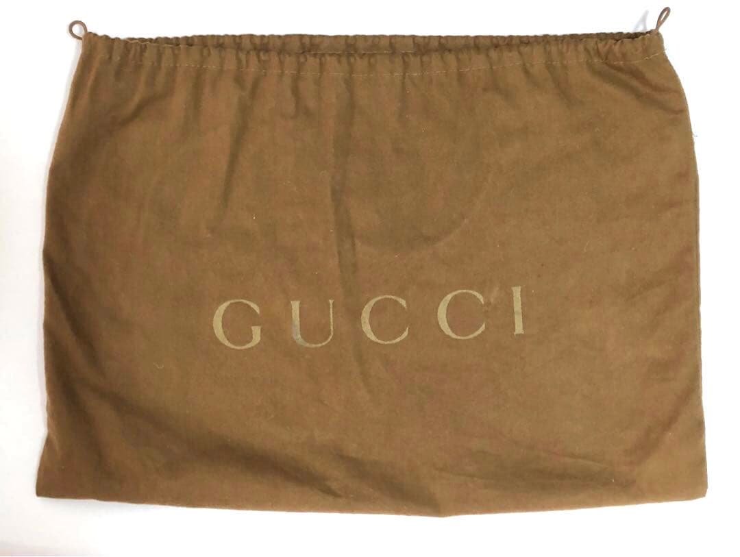 【美品】GUCCI / グッチシマレザー ビジネスバッグ ダークブラウン