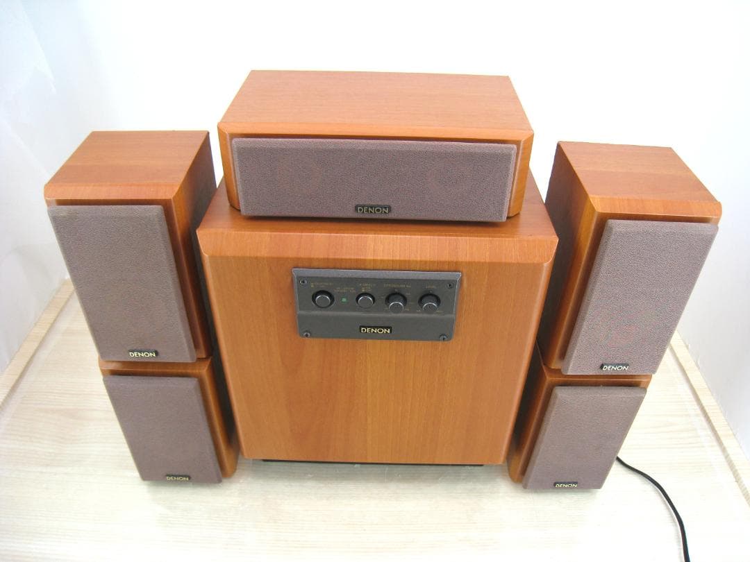 音、動作OK】 DENON 5.1ch用 スピーカーセット サブウーファー