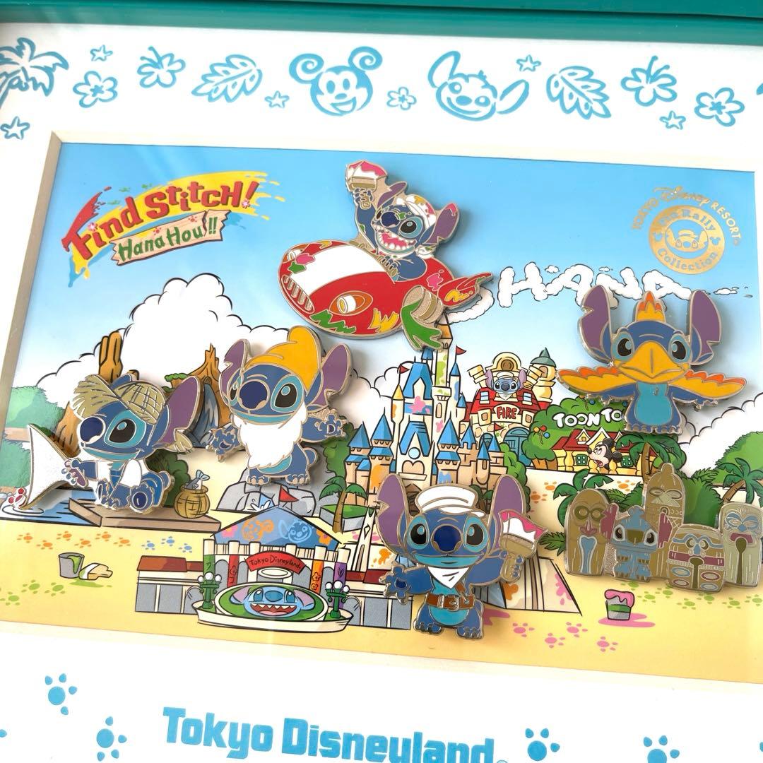 レア 未使用品 スティッチ フォトフレーム ピンバッジ6点 東京