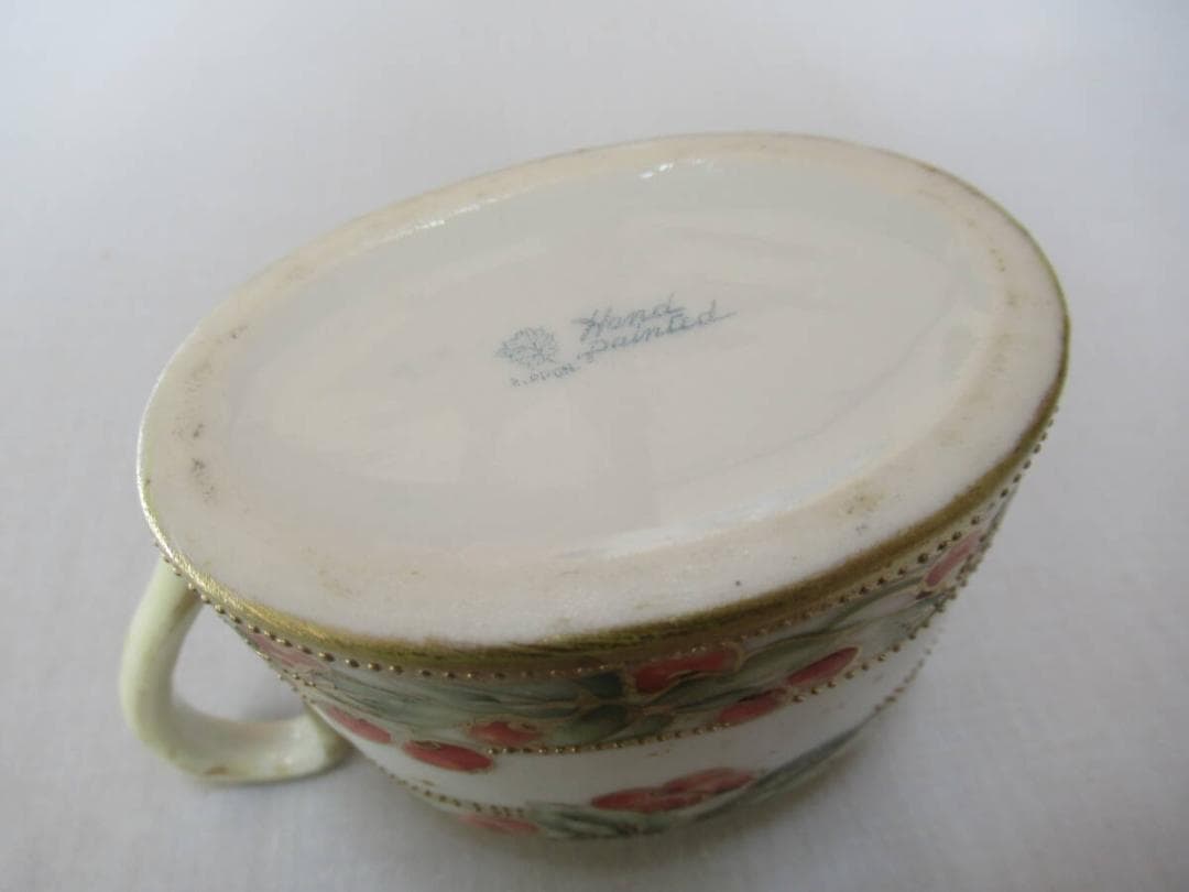 極希少美品 明治後期定価12万◇初期オールドノリタケ シュガーポット＆