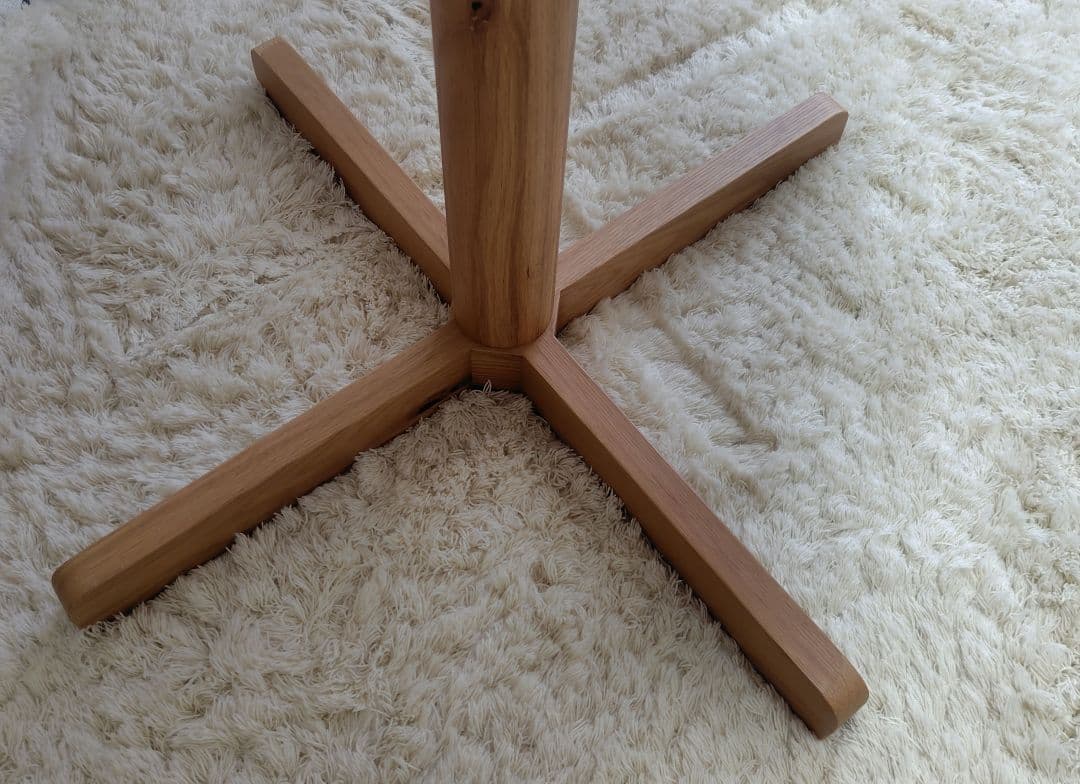 【美品】ウニコ　LENKI(レンキ)　ラウンドテーブル Φ800　ナチュラル