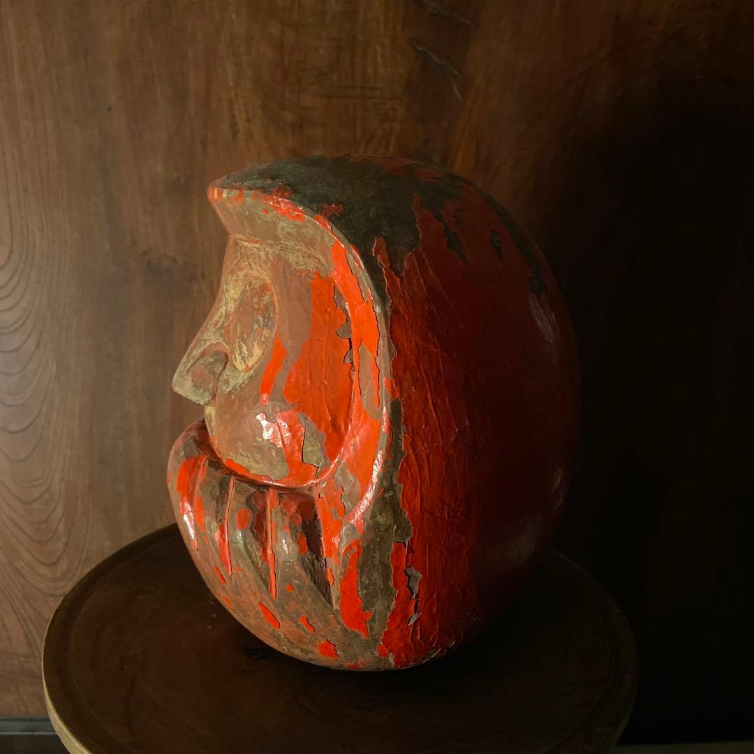 達磨 木型 高崎だるま 明治期〜昭和期 欅材 郷土玩具 ダルマの