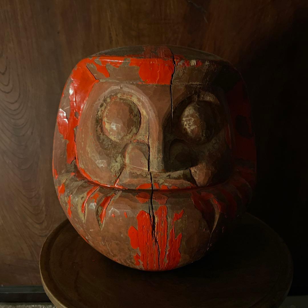 達磨 木型 高崎だるま 明治期〜昭和期 欅材 郷土玩具 ダルマの