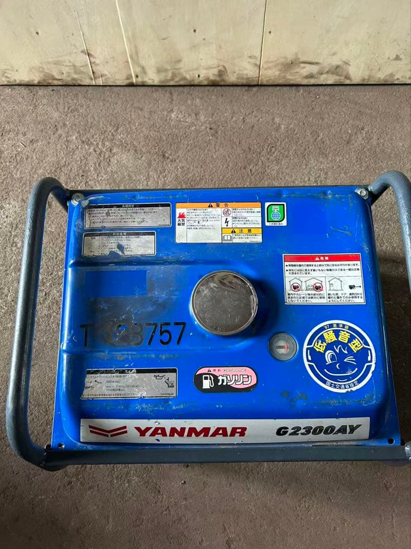 YANMAR発電機G2300AY-6 ヤンマ-発電ガソリン建設機械(B894) - メルカリ