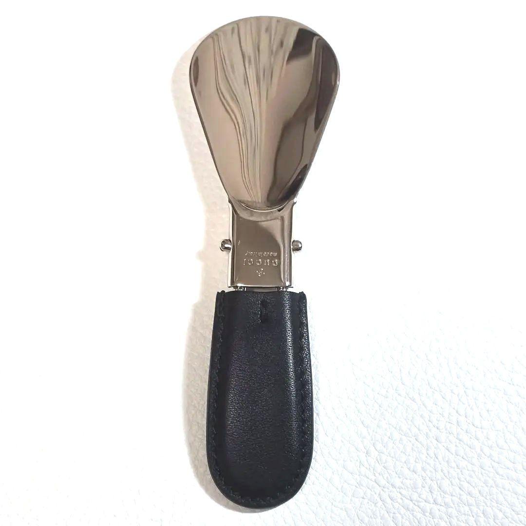 新品級】GUCCI グッチ シューホーン 靴べら 折畳み レザーケース GG柄