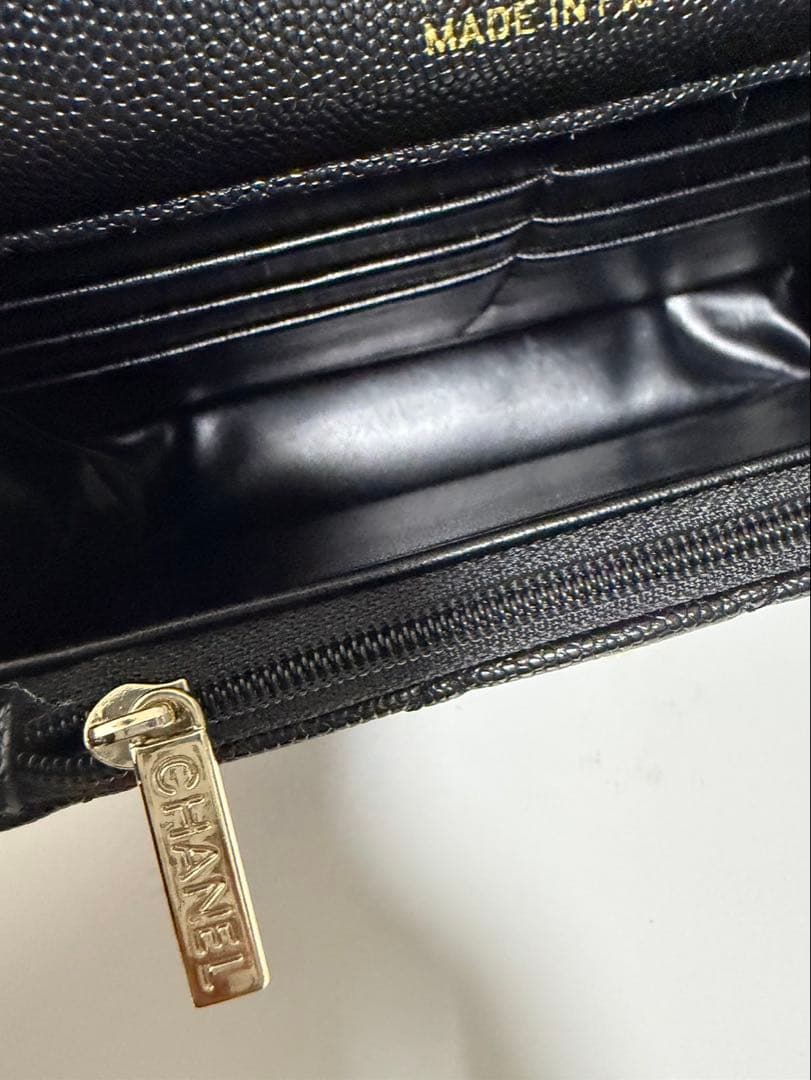 シャネル ノベルティ トップハンドル ショルダーリュックバッグ キャビアスキン