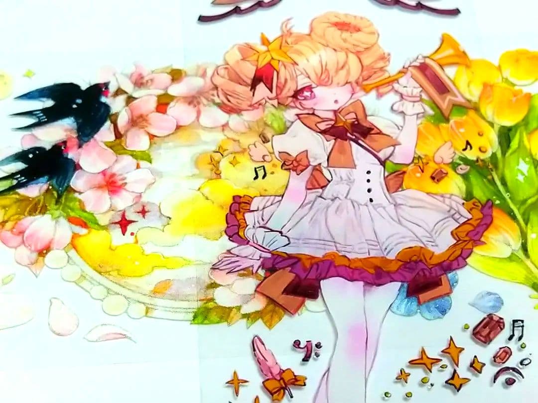 S20＃梦游花之镜(PET)MOODTAPE切り売り海外装飾マステ S20＃梦游花之镜(