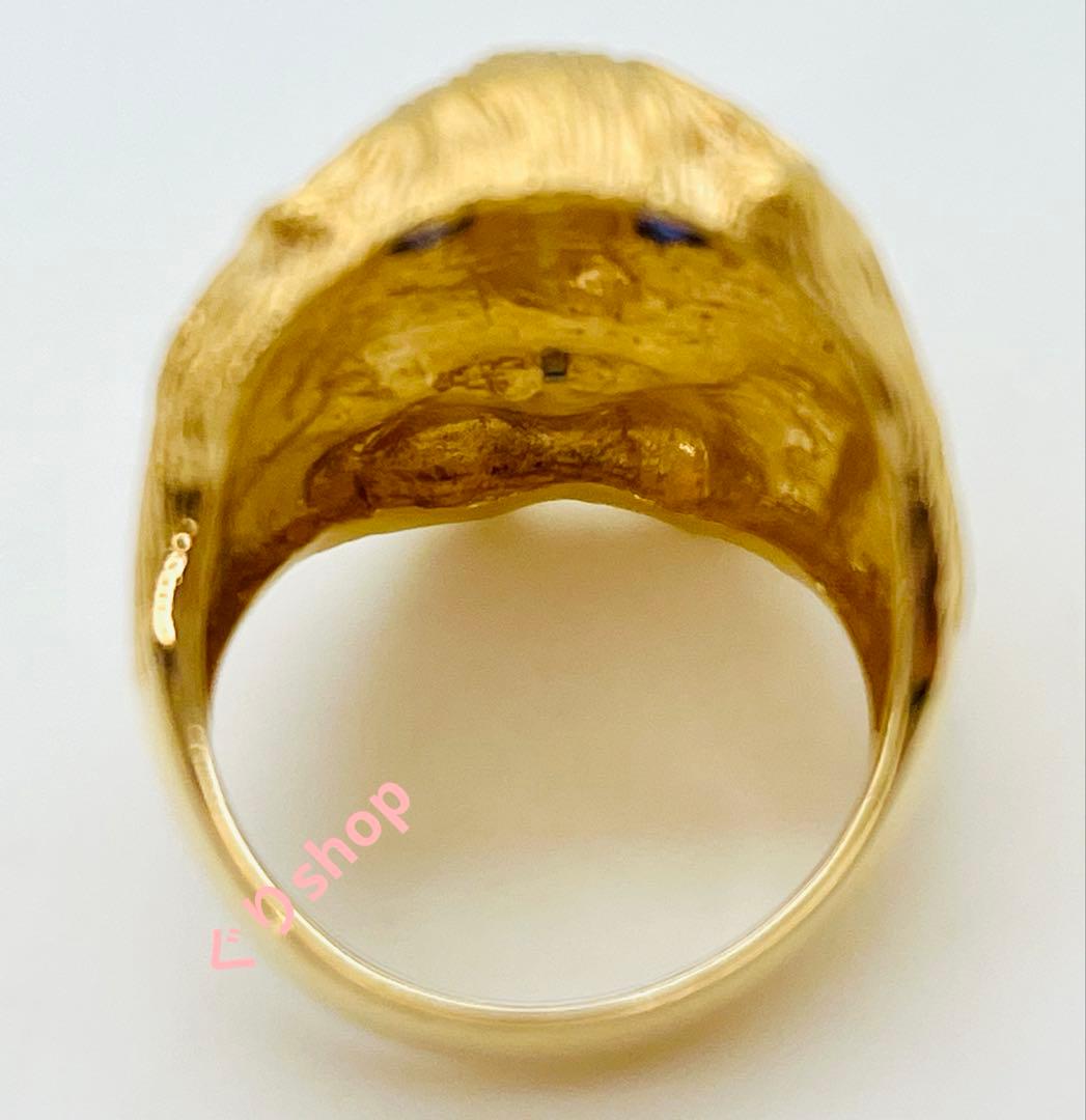 k18 犬 モチーフ リング