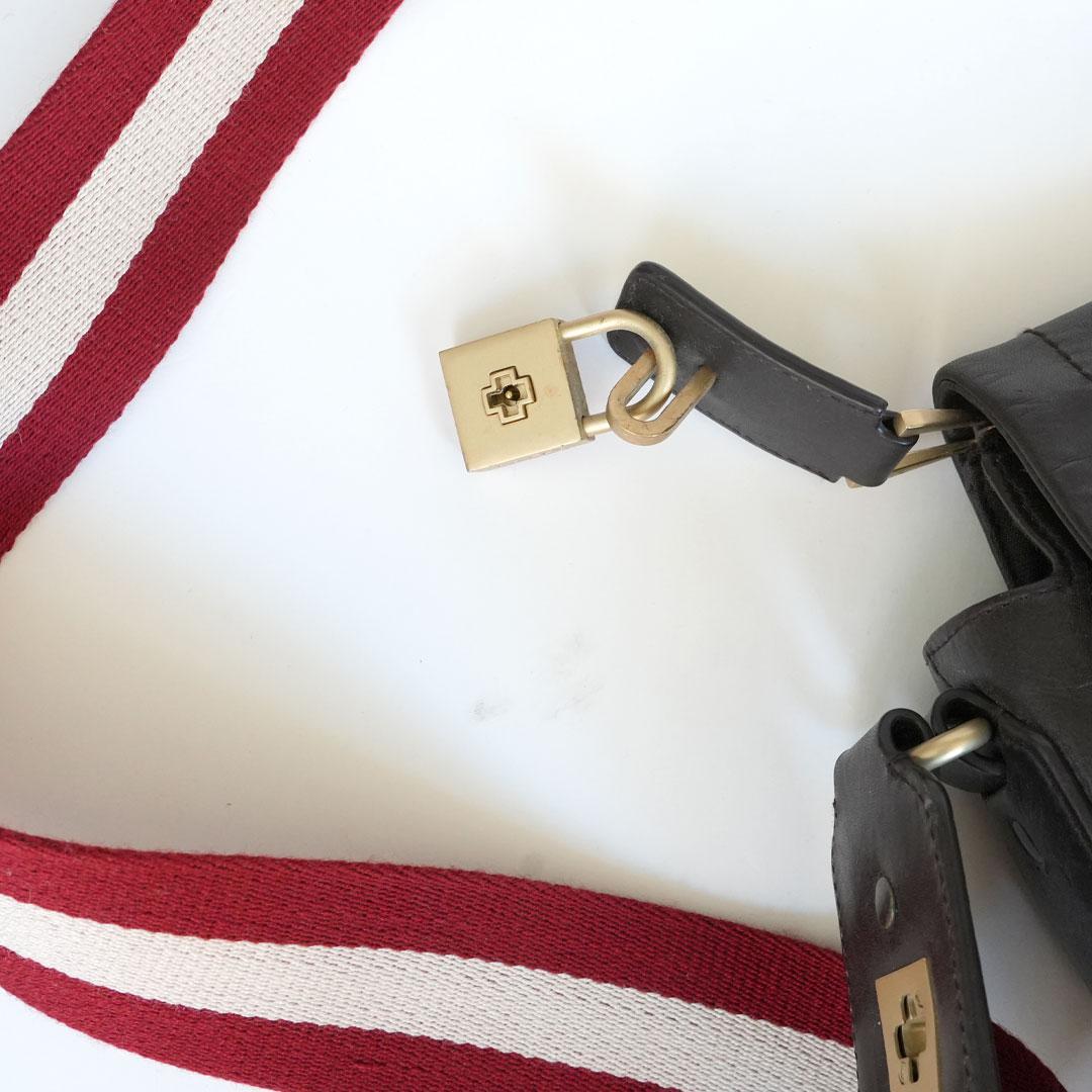 Bally バリー ショルダーバッグ レザー トローブ ビジネス 黒 メンズ