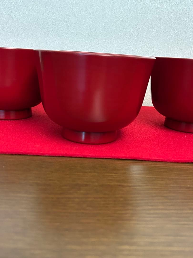 小傷有！極上溜塗に優美な七宝蒔絵の映えるお椀2点（検輪島塗懐石椀