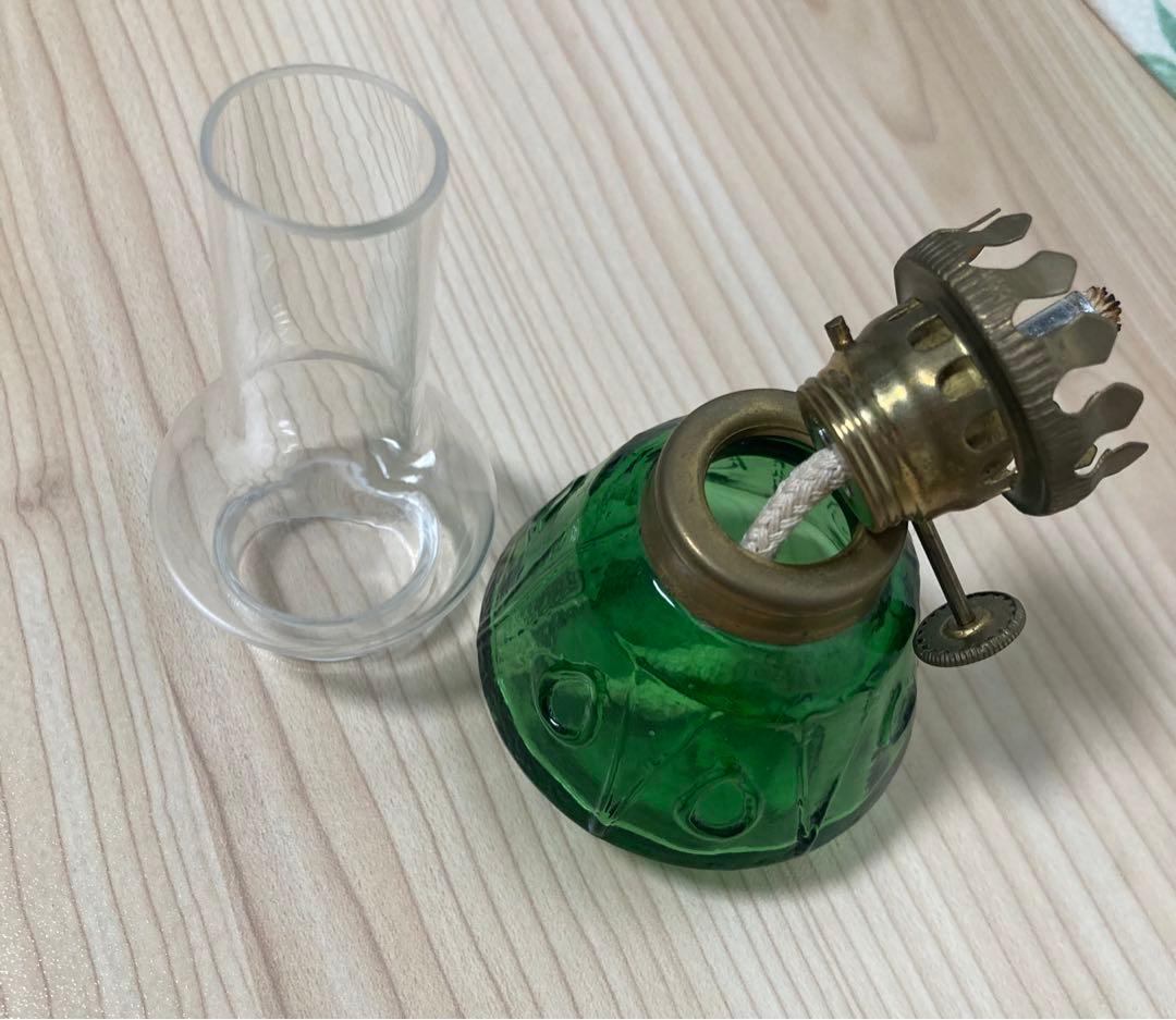 小樽ガラス オイルランプと香料入りオイル Yahoo!オークション -「北一