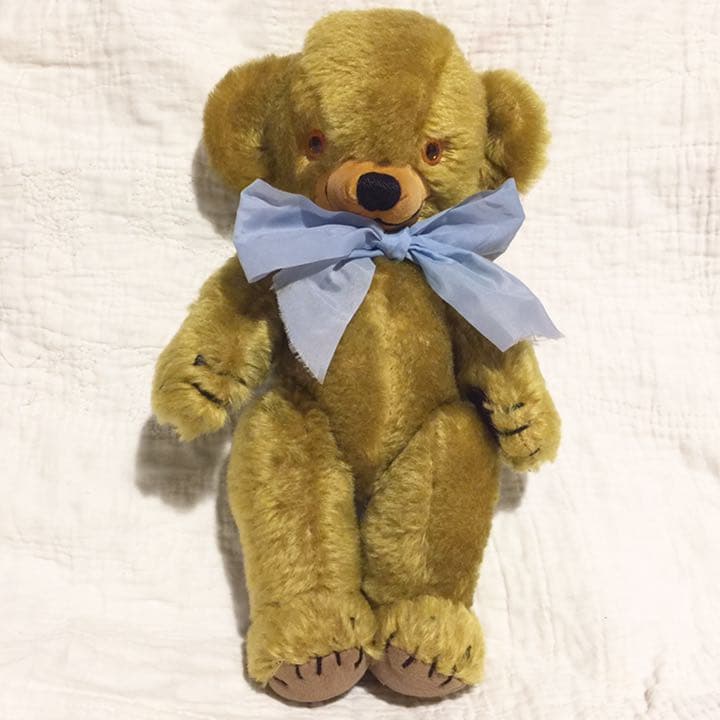 ヴィンテージ メリーソート テディベア チーキー ぬいぐるみ ゴールド モヘア
