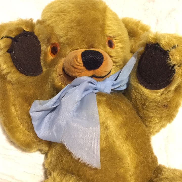 ヴィンテージ メリーソート テディベア チーキー ぬいぐるみ ゴールド モヘア