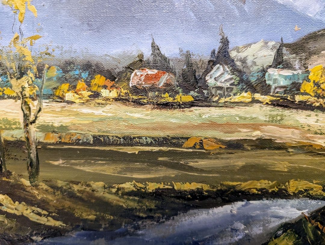 片瀬剛志 F8 油彩画 爺ケ岳御船春堂 広島出身 無所属 絵画 保証書付