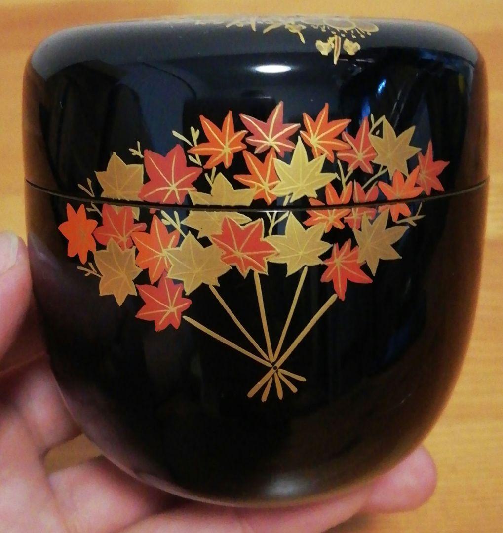 一心斎作 花扇 蒔絵 乾漆 棗 共箱 茶道具 - メルカリ