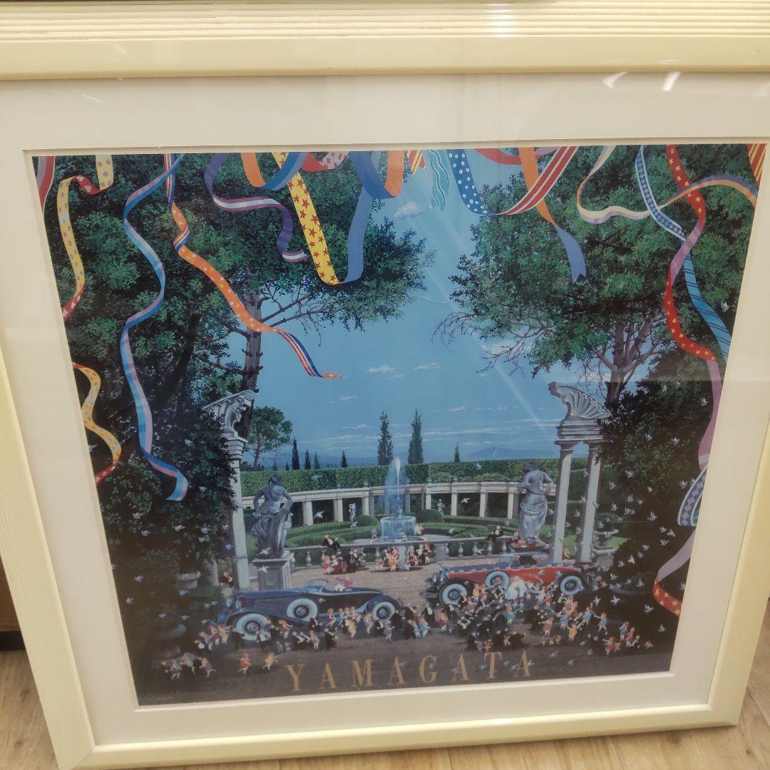 ヒロヤマガタ ウェディングデイ 大判絵画 額付き 73.5×72 Gallery Gen