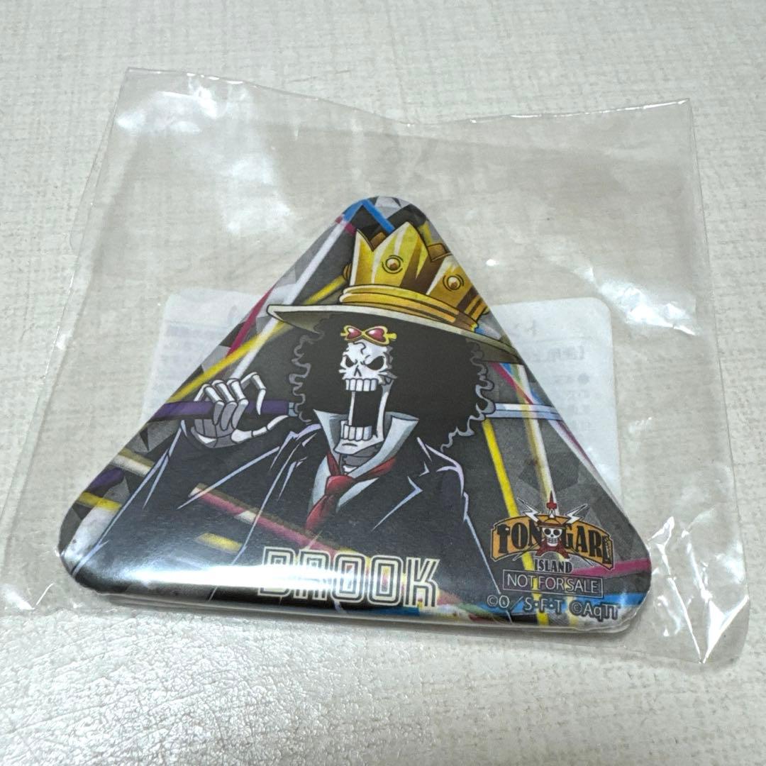 ワンピースタワー トンガリ缶バッジ ブルック&ステッカー&カード ブルックセット