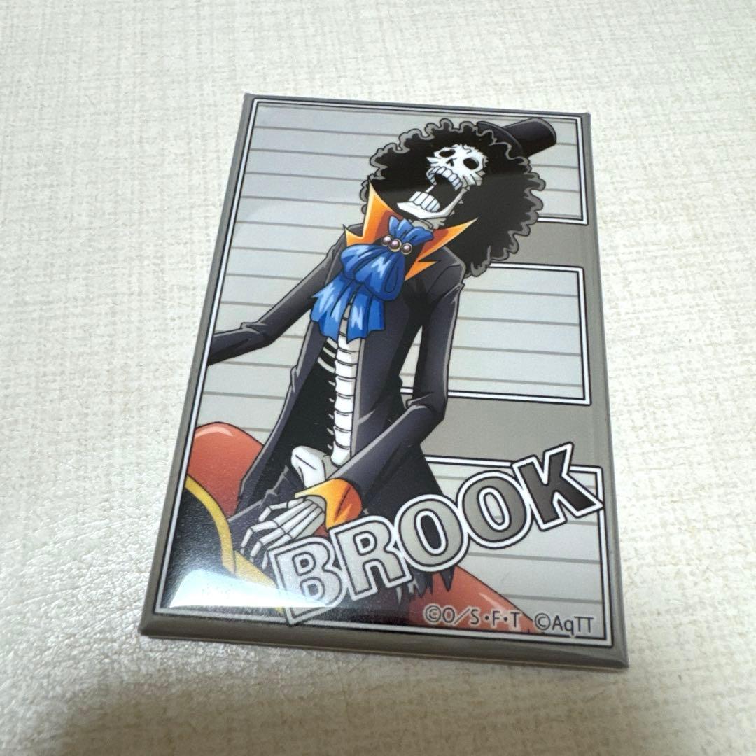 ワンピースタワー トンガリ缶バッジ ブルック&ステッカー&カード ブルックセット